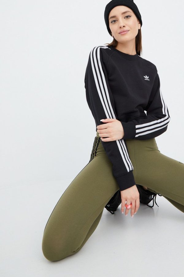 SS22-BLD0ND_99X_F1.jpg adidas Originals hanorac de bumbac Adicolor HF7530 femei, culoarea negru, cu imprimeu