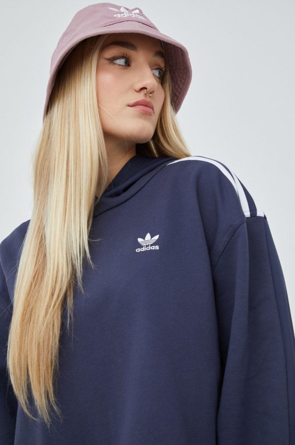 SS22-BLD0NO_59X_F1.jpg adidas Originals bluza Adicolor femei, culoarea albastru marin, cu imprimeu