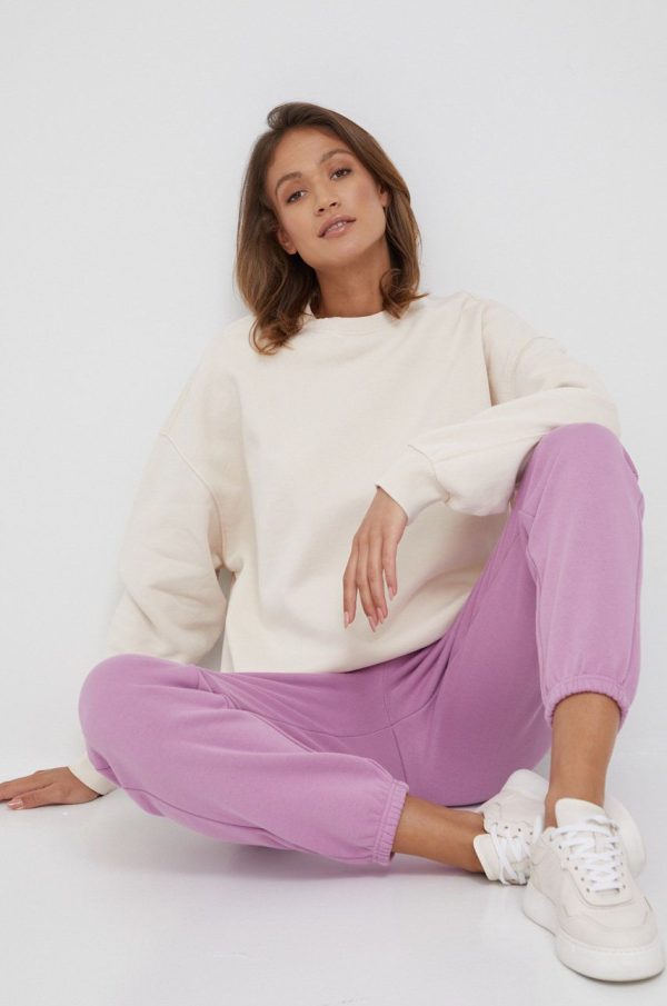 SS22-BLD0OU_01X_F1.jpg Dr. Denim hanorac de bumbac femei, culoarea bej, neted