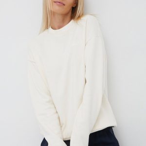 Jack Wolfskin hanorac de bumbac femei, culoarea bej, neted