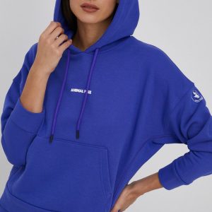 SS22-BLD0PE_45X_F1.jpg Save The Duck bluza femei, culoarea violet, neted