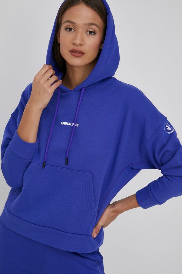 SS22-BLD0PE_45X_F1.jpg Save The Duck bluza femei, culoarea violet, neted