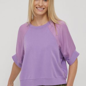 SS22-BLD0S8_45X_F1.jpg Deha bluza femei, culoarea violet, neted