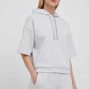 Gestuz bluza femei, culoarea gri, neted