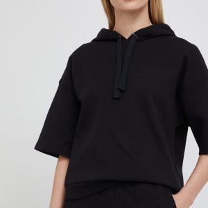 Gestuz bluza femei, culoarea negru, neted