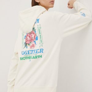 SS22-BLD0YI_01X_F1.jpg Vans bluza femei, culoarea bej, cu imprimeu