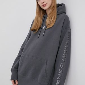 SS22-BLD0ZM_90Y_F1.jpg Superdry hanorac de bumbac femei, culoarea gri, cu imprimeu