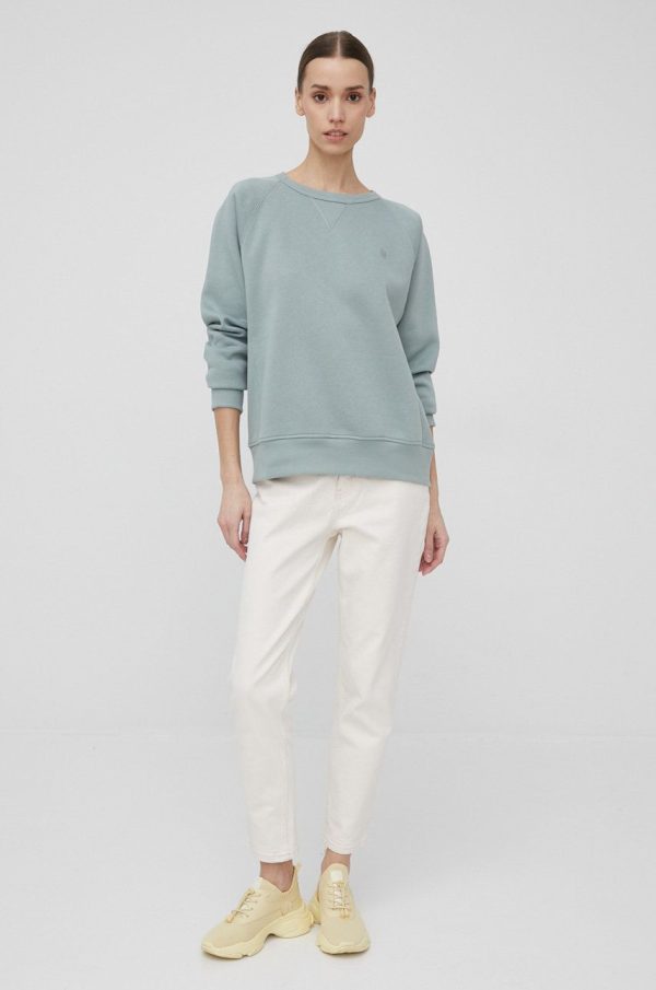 G-Star Raw bluza femei, culoarea verde, neted