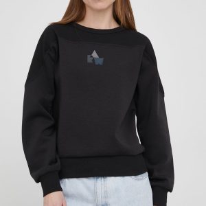SS22-BLD13W_99X_F1.jpg G-Star Raw bluza femei, culoarea negru, cu imprimeu