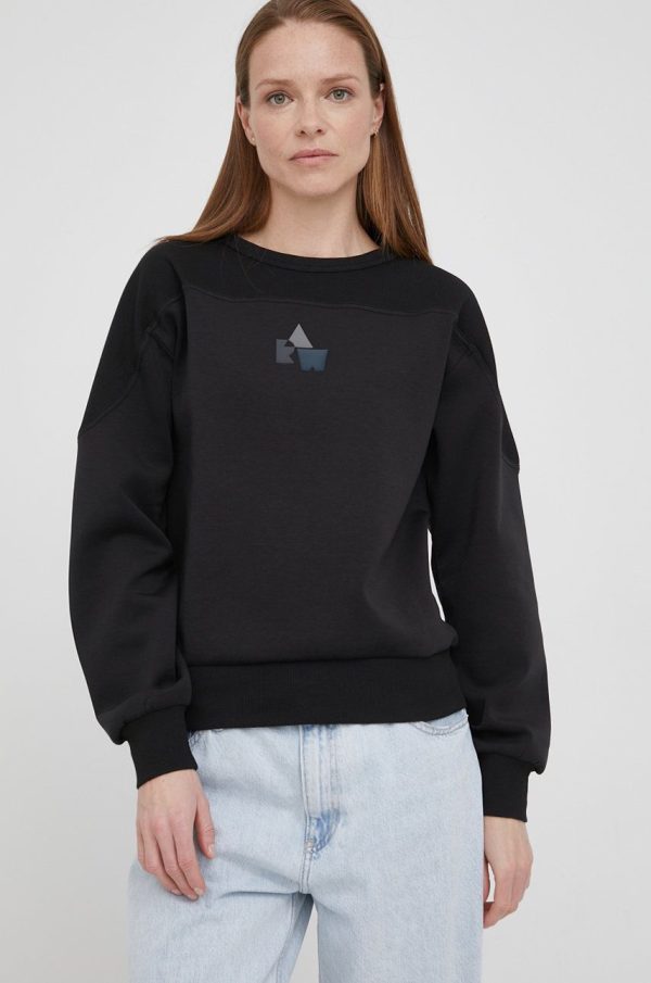 G-Star Raw bluza femei, culoarea negru, cu imprimeu