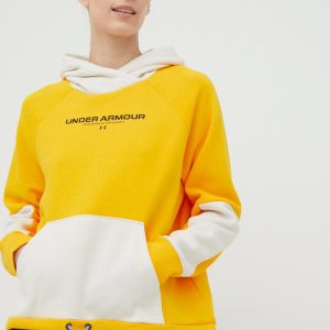 SS22-BLD15U_11X_F1.jpg Under Armour bluza 1369851 femei, culoarea galben, cu imprimeu