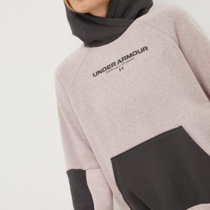 Under Armour bluza 1369851 femei, culoarea roz, cu imprimeu