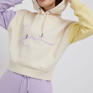 SS22-BLD199_01X_F1.jpg Karl Kani bluza femei, culoarea bej, cu imprimeu