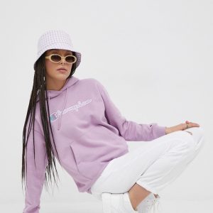 Champion bluza 114919 femei, culoarea violet, cu imprimeu