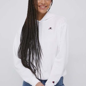 Champion bluza 114920 femei, culoarea alb, cu imprimeu