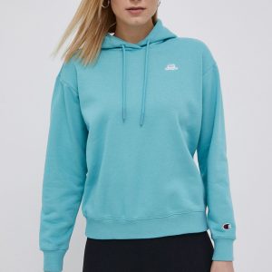 Champion bluza 114920 femei, culoarea turcoaz, cu imprimeu