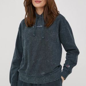 Champion bluza 114941 femei, culoarea albastru marin, neted