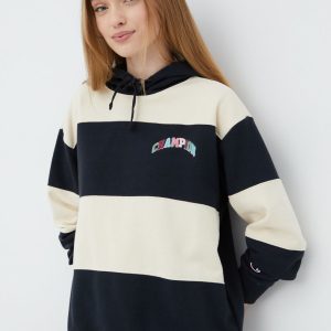 SS22-BLD19W_99X_F1.jpg Champion bluza 114961 femei, culoarea negru, cu imprimeu