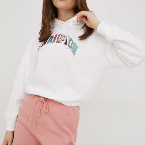 SS22-BLD19Y_00X_F1.jpg Champion bluza 114962 femei, culoarea alb, cu imprimeu