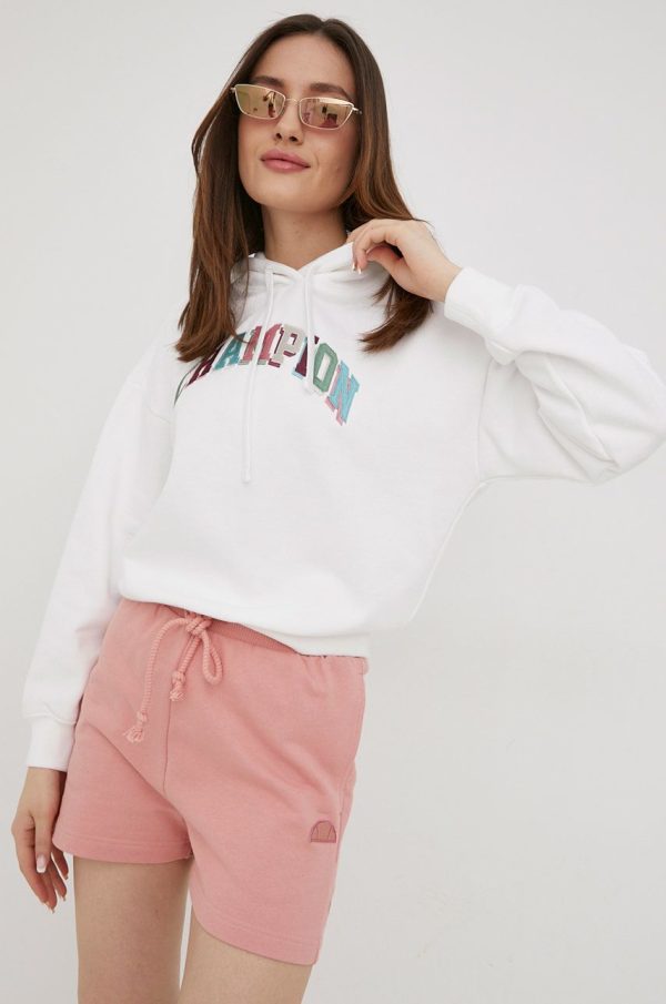 Champion bluza 114962 femei, culoarea alb, cu imprimeu