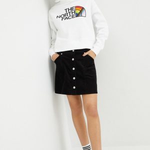 The North Face bluza Pride femei, culoarea alb, cu imprimeu
