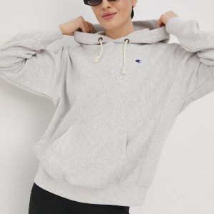 Champion bluza 115095 femei, culoarea gri, melanj