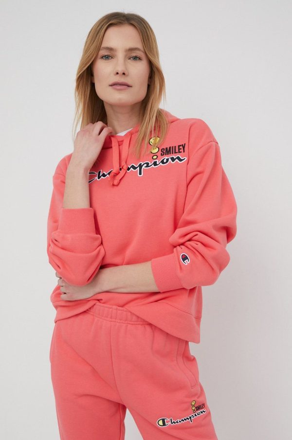 SS22-BLD1B4_42X_F1.jpg Champion bluza Champion X Smiley 115933 femei, culoarea roz, cu imprimeu