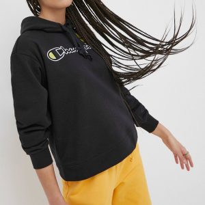 Champion bluza Champion X Smiley 115933 femei, culoarea negru, cu imprimeu
