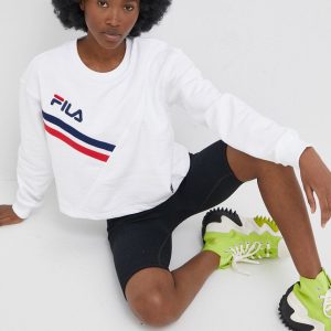 Fila bluza femei, culoarea alb, cu imprimeu