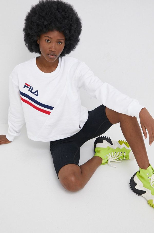 Fila bluza femei, culoarea alb, cu imprimeu