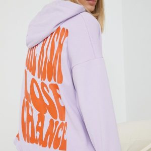 Sixth June bluza femei, culoarea violet, cu imprimeu