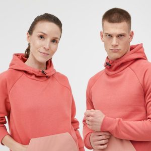 Reebok Classic bluza culoarea portocaliu, cu imprimeu