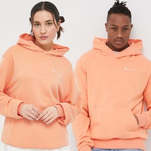 Champion bluza 217398 culoarea portocaliu, neted