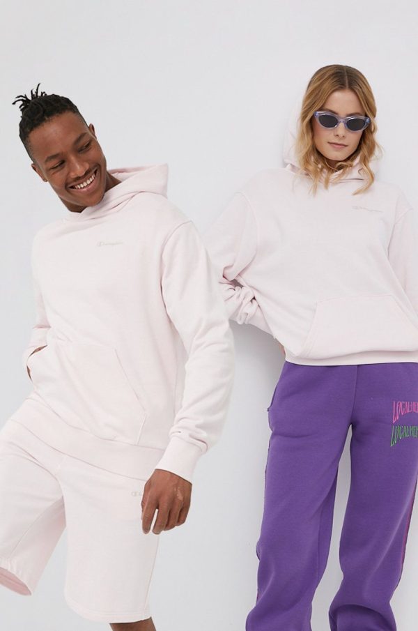 Champion bluza 217398 culoarea roz, neted