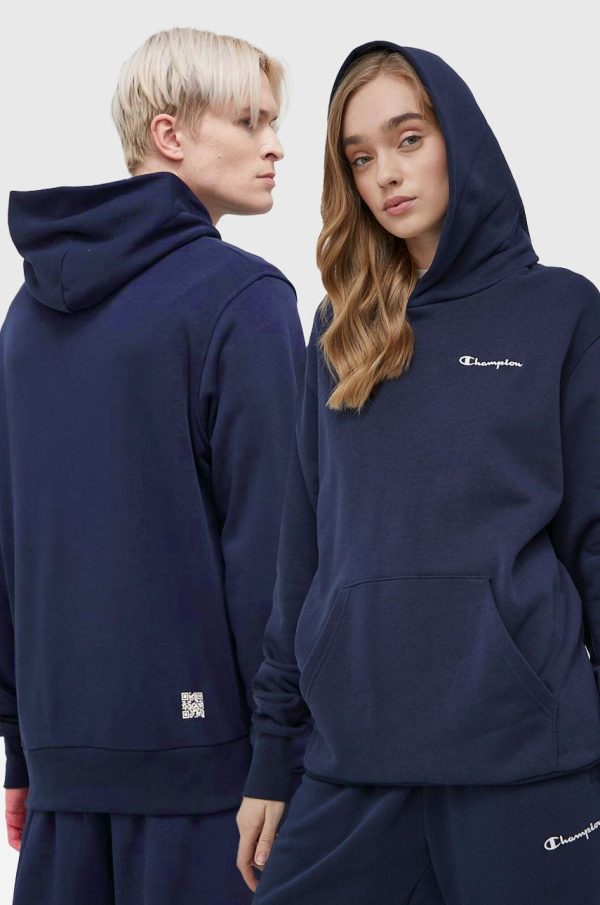 SS22-BLU00U_59X_F1.jpg Champion bluza 217398 culoarea albastru marin, neted