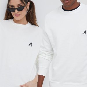 Kangol hanorac de bumbac culoarea bej, neted