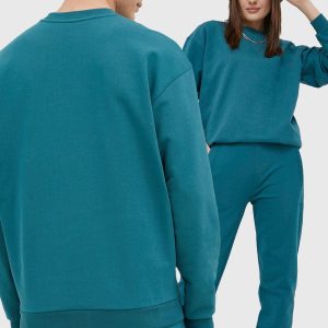 Arkk Copenhagen hanorac de bumbac culoarea verde, neted
