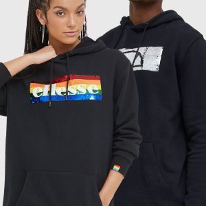 Ellesse bluza Rainbow Pack culoarea negru, cu imprimeu