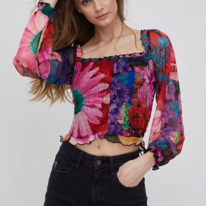 SS22-BUD02C_99X_F1.jpg Desigual bluza femei, culoarea negru, modelator