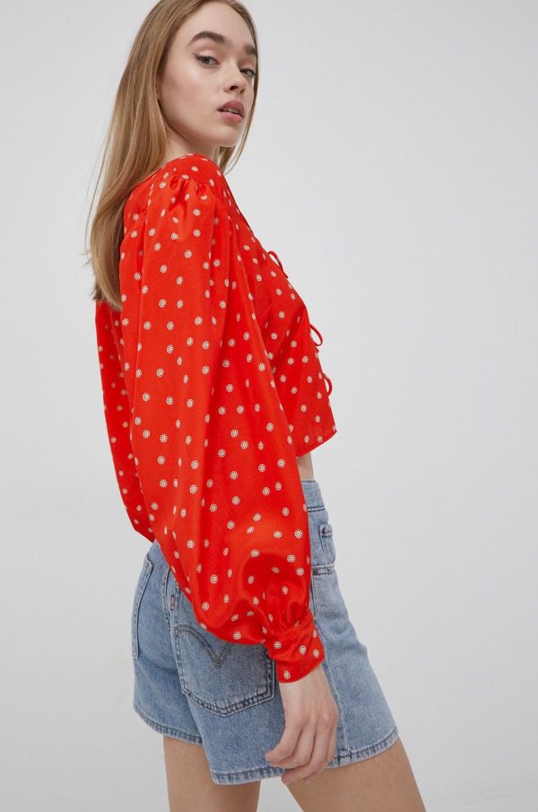 SS22-KDD05F_33X_F1.jpg Levi's bluza femei, culoarea rosu,