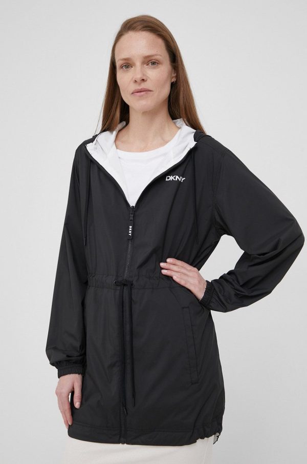 SS22-KUD015_99X_F1.jpg Dkny geaca cu doua fete femei, culoarea negru, de tranzitie