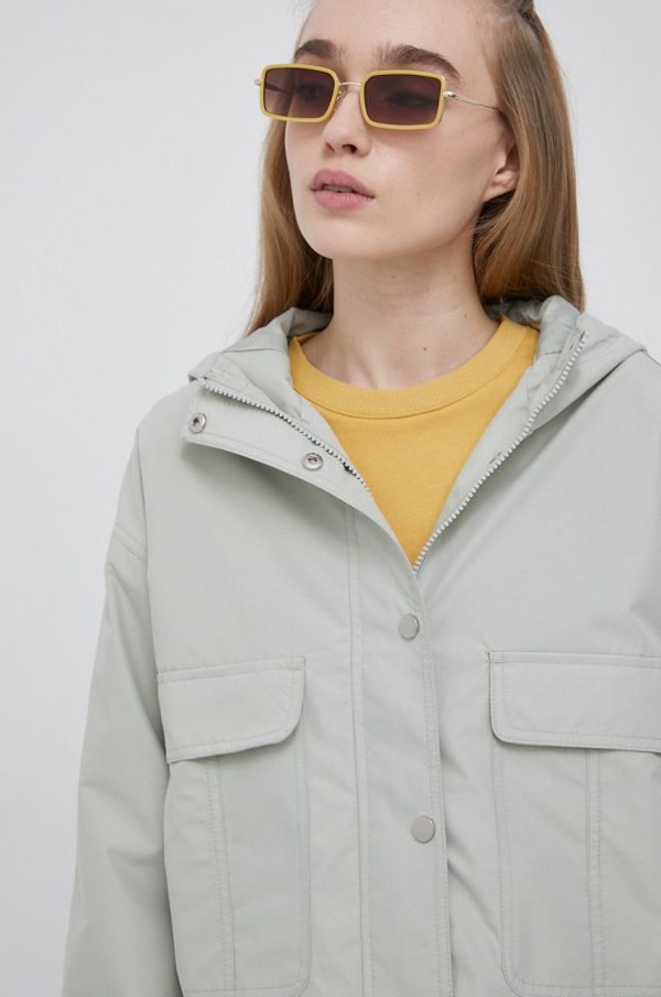 SS22-KUD06T_77X_F1.jpg JDY geaca femei, culoarea verde, de tranzitie, oversize
