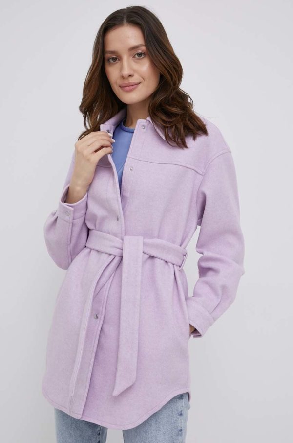 Vero Moda camasa femei, culoarea violet, relaxed