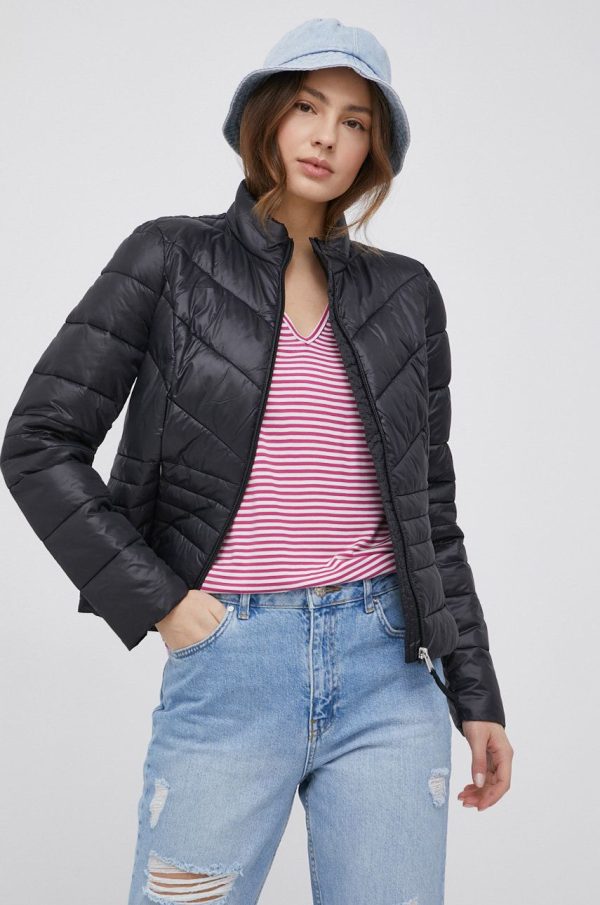 SS22-KUD07Y_99X_F1.jpg Vero Moda geaca femei, culoarea negru, de tranzitie