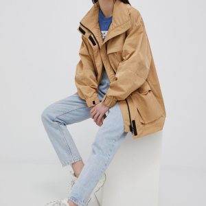 SS22-KUD0C6_80X_F1.jpg Levi's geaca femei, culoarea bej, de tranzitie, oversize