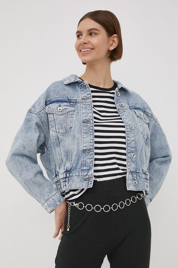 SS22-KUD0CT_50X_F1.jpg Only geaca jeans femei, de tranzitie