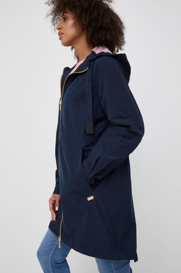 SS22-KUD0F2_59X_F1.jpg Scotch & Soda hanorac femei, culoarea albastru marin, de tranzitie