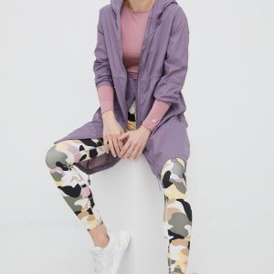 4F hanorac femei, culoarea violet, de tranzitie