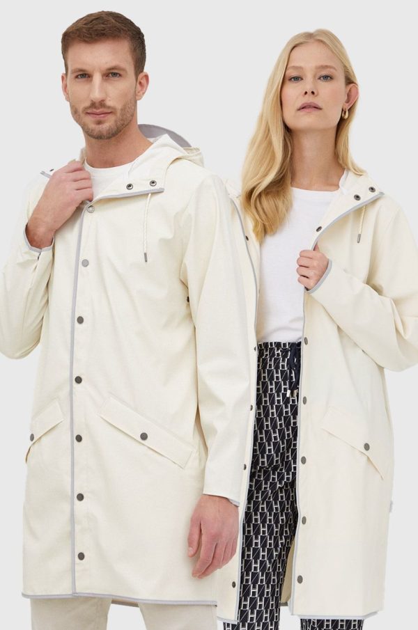 SS22-KUU00S_02X_F1.jpg Rains geaca de ploaie 18540 Long Jacket Reflective culoarea bej, de tranzitie