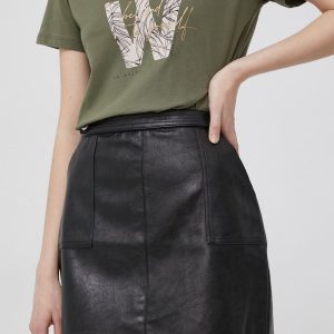 SS22-SDD02F_99X_F1.jpg Only fusta culoarea negru, mini, drept
